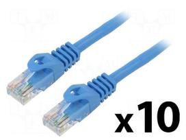 Patch cord | U/UTP | Cat 5e | RJ45 plug,both sides | stranded | CCA