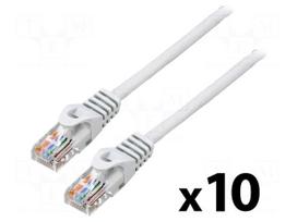 Patch cord | U/UTP | Cat 5e | RJ45 plug,both sides | stranded | CCA