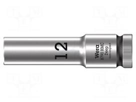 Socket: 6-angles | socket spanner | HEX 12mm | 1/2" | 8790 HMC Deep