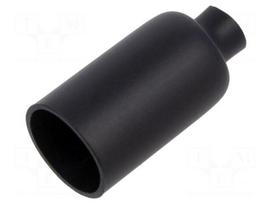 Heat shrink cap | glued | 3: 1 | 12.7mm | L: 38.1mm | black | polyolefine