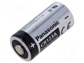 Battery: lithium | CR123A,CR17345 | 3V | 1550mAh | non-rechargeable