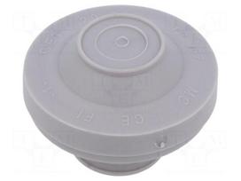 Grommet | elastomer thermoplastic TPE | grey | Panel thick: 1÷5mm