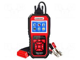 Meter: OBD diagnostic | LCD 2,4" | OBD | 6÷16VDC | 2÷220Ah | 6/12V