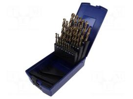 Drill set | for metal | high speed steel cobalt HSS-E | 25pcs.
