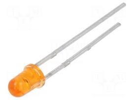 LED | orange | 3mm | 250÷500mcd | 30° | Front: convex | 1.7÷2.4VDC | 60mW