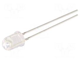 LED | orange | 5.1mm | 5800÷7000mcd | 30° | Front: convex | 2.1÷2.6VDC
