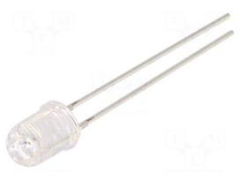 LED | red | 5.1mm | 5800÷7000mcd | 30° | Front: convex | 2.1÷2.6VDC | 78mW