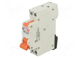 RCBO breaker | Inom: 16A | Ires: 30mA | Poles: 1+N | 230/400VAC | IP20