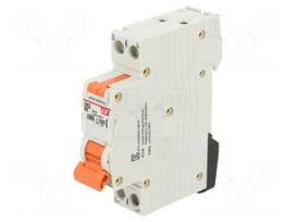 RCBO breaker | Inom: 6A | Ires: 30mA | Poles: 1+N | 230/400VAC | IP20