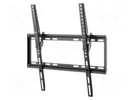 Holder: wall mounting | monitor,TV | black | tiltable | 35kg