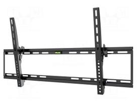 Holder: wall mounting | monitor,TV | black | tiltable | 75kg