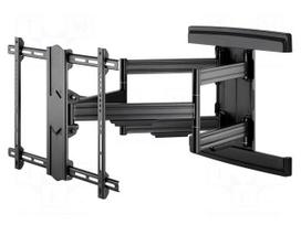 Holder: wall mounting | monitor,TV | black | tiltable | 70kg