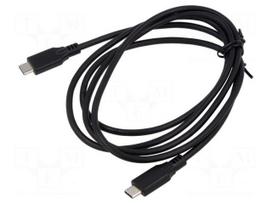 Cable | USB C plug x2 | 1.5m | Cu | PVC | Interface: 480Mbps