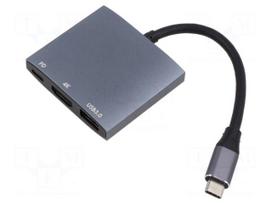 Hub USB | HDMI socket,USB A socket,USB C socket,USB C plug