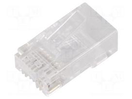 Connector: RJ45 | plug | PIN: 8 | Cat 5e | pass through | 8p8c | for cable
