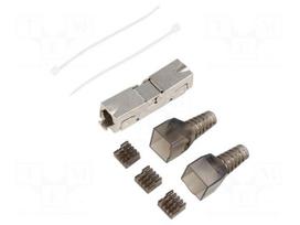 Connector: RJ45 | plug | PIN: 8 | Cat 6a | shielded | 8p8c | for cable