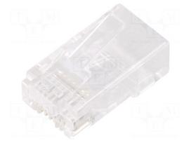 Connector: RJ45 | plug | PIN: 8 | Cat 5e | pass through | 8p8c | for cable