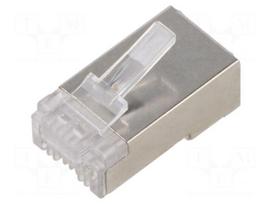 Connector: RJ45 | plug | PIN: 8 | Cat 5e | shielded,pass through | 8p8c