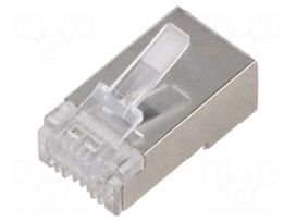 Connector: RJ45 | plug | PIN: 8 | Cat 6 | shielded,pass through | 8p8c