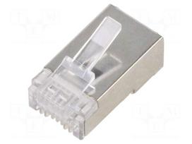 Connector: RJ45 | plug | PIN: 8 | Cat 6 | shielded,pass through | 8p8c