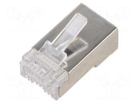 Connector: RJ45 | plug | PIN: 8 | Cat 5e | shielded,pass through | 8p8c