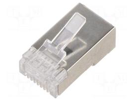 Connector: RJ45 | plug | PIN: 8 | Cat 6 | shielded | 8p8c | for cable | IDC