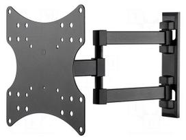 Holder: wall mounting | monitor,TV | black | 20kg