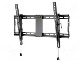 Holder: wall mounting | monitor,TV | black | tiltable | 70kg