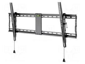 Holder: wall mounting | monitor,TV | black | tiltable | 70kg
