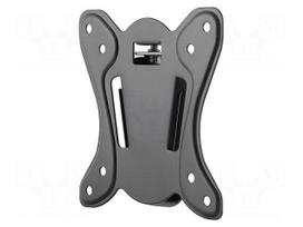 Holder: wall mounting | monitor,TV | black | slim,permanent | 25kg