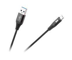 Planšetdatori ir planšetinių kompiuterių priedai // USB Kabeliai // Kabel USB - USB micro REBEL 50 cm czarny