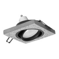 LED apšvietimas // Šviestuvai iš naujų pristatymų // HALISI SM ramka dekoracyjna oprawy punktowej, MR16/GU10 max 50W, kwadrat, ruchoma, czarna