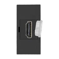 Elektros prekės // Elektromedžiagų išpardavimas | Žemų kainų akcijos // NOEN HDMI, gniazdo modułowe 22,5x45mm HDMI z zaślepką zabezpieczającą, czarne