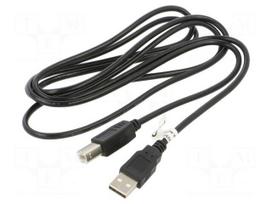 Cable | High Speed,USB 2.0 | USB A plug,USB B plug | 1.8m | black