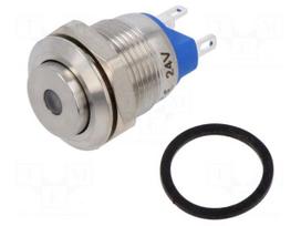 Switch: vandal resistant | Pos: 2 | SPST-NO | 2A/36VDC | IP65 | OFF-(ON)