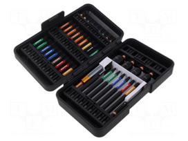 Tools set: screwdriver bits | bag | impact | Holder: C6,3mm | 1/4"