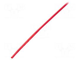 Heat shrink sleeve | glueless | 2: 1 | 3.2mm | L: 1m | red | polyolefine