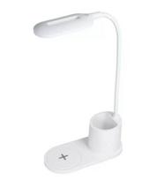 Belaidis įkroviklis CP  X2W 2in1 10W Universal Smartphone Wireless Qi Charger + Flexible Desk Lamp with pen holder White