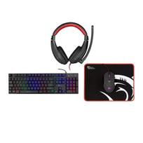 Kompiuterio klaviatūra White Shark  COMANCHE-3Gaming set for beginners, gaming keyboard, gaming mouse, gaming headset and mouse pad Black