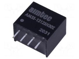 Converter: DC/DC | 3W | Uin: 10.8÷13.2VDC | Uout: 12VDC | Iout: 250mA