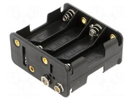 Holder | AA,R6 | Batt.no: 8 | 6F22 type | black