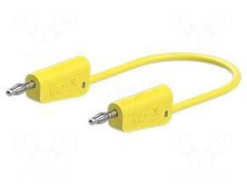Test lead | 60VDC | 30VAC | 32A | banana plug 4mm,both sides | yellow
