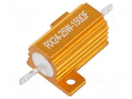 Resistor: wire-wound | 150Ω | with heatsink | 25W | ±1% | 50ppm/°C