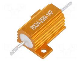 Resistor: wire-wound | 1kΩ | with heatsink | 25W | ±1% | 30ppm/°C