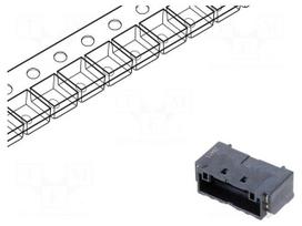 Connector: wire-board | socket | male | PIN: 6 | DF51K | 2A | 250V | SMT