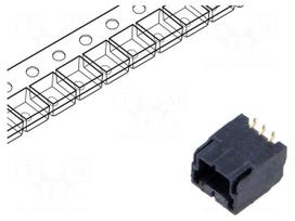 Connector: wire-board | socket | male | KW30 | 1A | PIN: 3 | SMT | 1mm