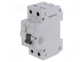 RCBO breaker | Inom: 6A | Ires: 500mA | Poles: 2 | 230/400VAC | IP20 | KZS