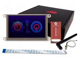 Display: TFT | 5" | 800x480 | 8MBRAM,16MbFLASH | 510cd/m2 | uC: ESP32