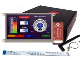 Display: TFT | 7" | 800x480 | 8MBRAM,16MbFLASH | 500cd/m2 | uC: ESP32