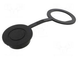 Protection cover | male | standard | black | plastic | -40÷105°C